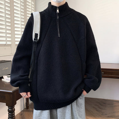 Damen Kapuzenpullover mit hohem Kragen und praktischem Reißverschluss Fudus