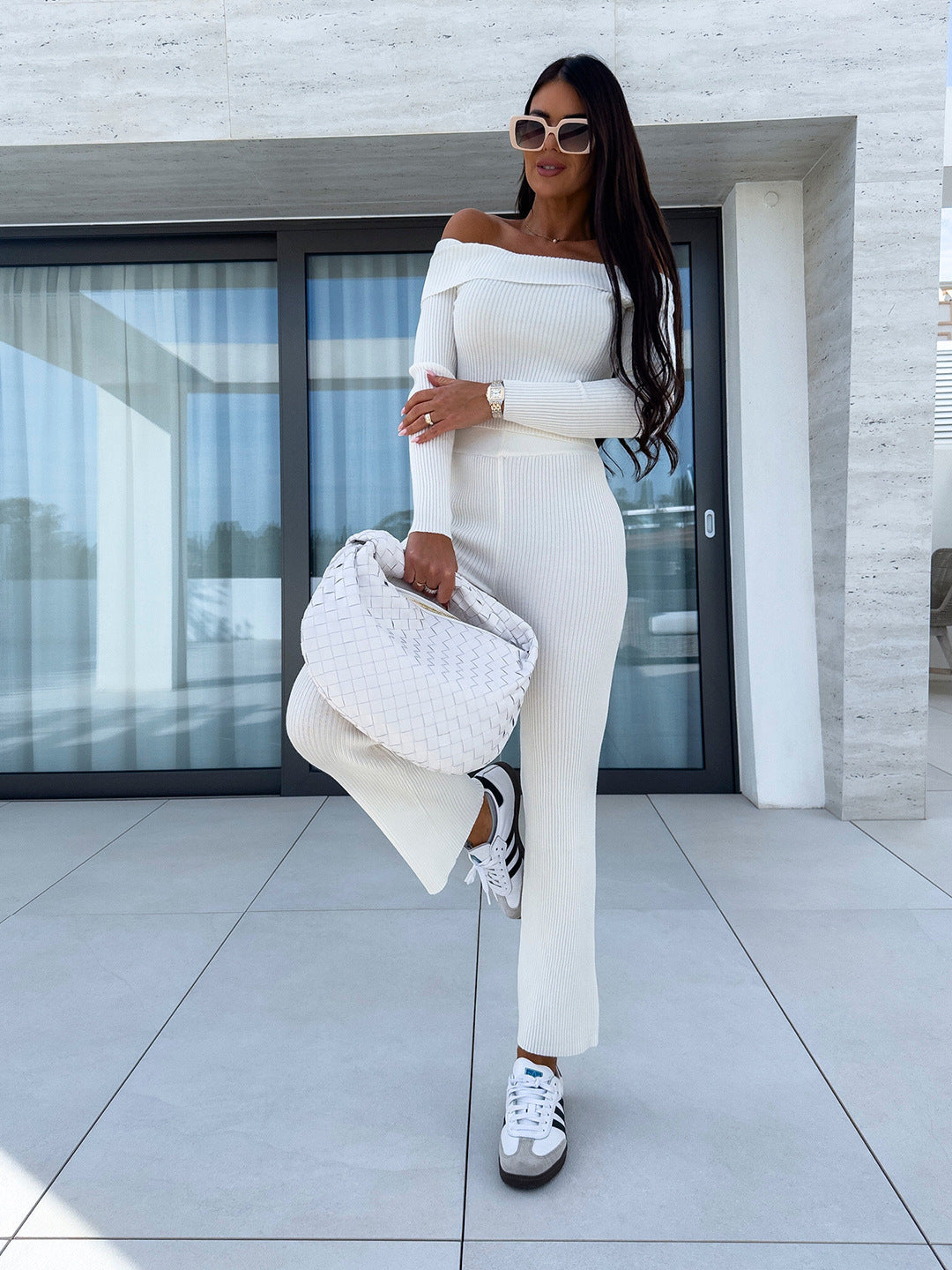 Damen Kombinierter Strickanzug Fudus