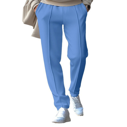 Damen lässige Jogginghose mit elastischem Bund und seitlichen Eingrifftaschen Fudus