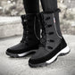 Damen isolierte Winterstiefel mit rutschfester Sohle und weichem Innenfutter Fudus