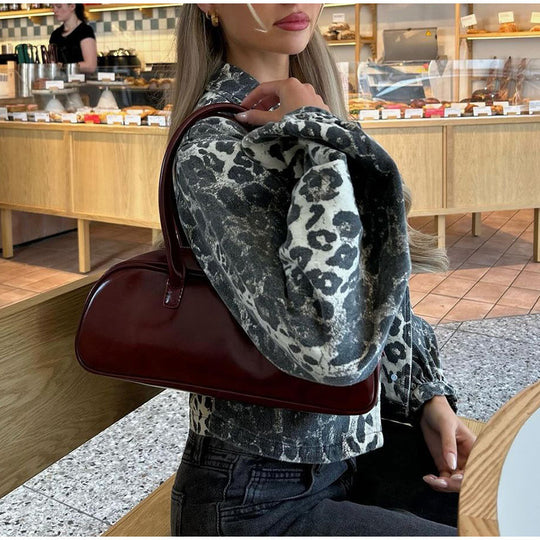 Damen Handtasche im eleganten Retro-Design mit ergonomischem Tragegriff Fudus