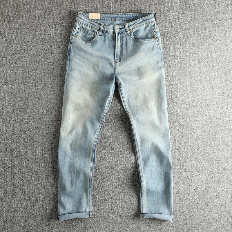 Damen Jeanshose im modernen Slim-Fit mit lässigem Design und hohem Bund Fudus