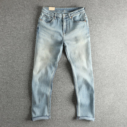 Damen Jeanshose im modernen Slim-Fit mit lässigem Design und hohem Bund Fudus