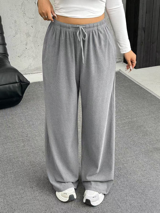 Damen lässige High-Waist Jogginghose Fudus