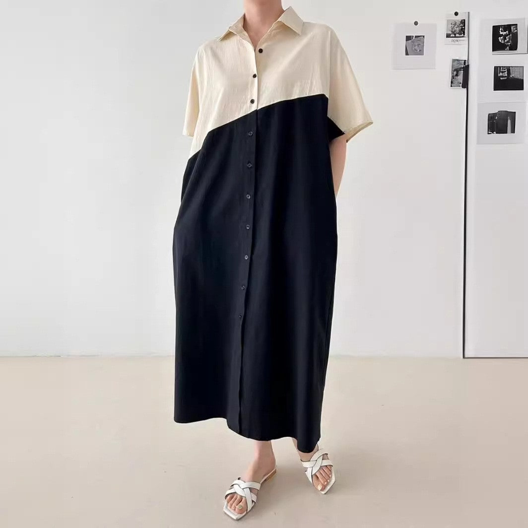 Damen Hemdblusenkleid Fudus