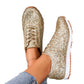 Damen Sneakers Mit Funkelndem Glitzerdesign Und Rutschfester Sohle