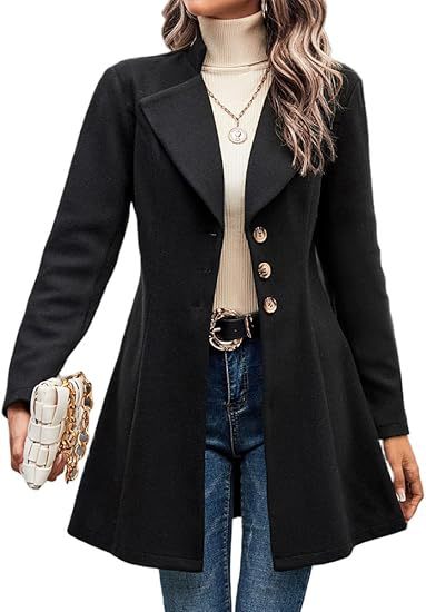 Damen klassischer Trenchcoat Fudus