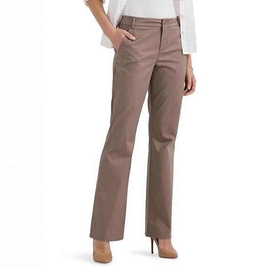 Damen lässige Chino-Hose mit feiner Textur und praktischen Taschen Fudus