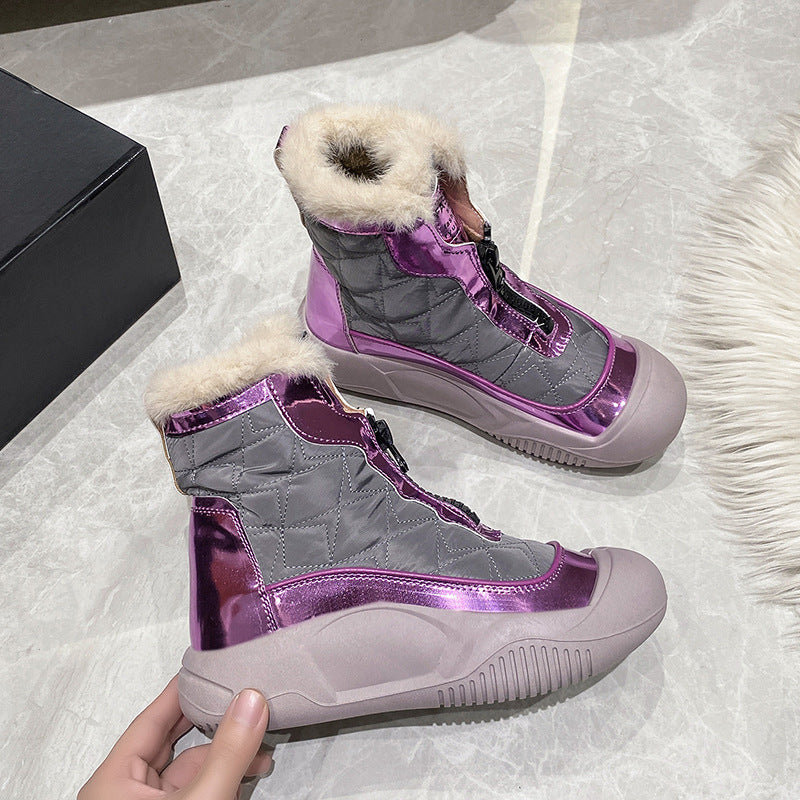 Damen isolierte Winterstiefel mit bequemem Warmfutter Fudus