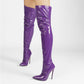 Stiefel Damen Overknee Stiletto Hochglanz