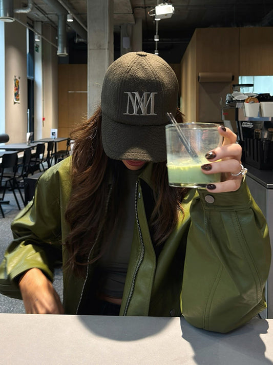 Damen Jacke Lederimitat Modern Lässig Reißverschluss