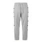 Damen bequeme Jogginghose mit Knopfdetails Fudus
