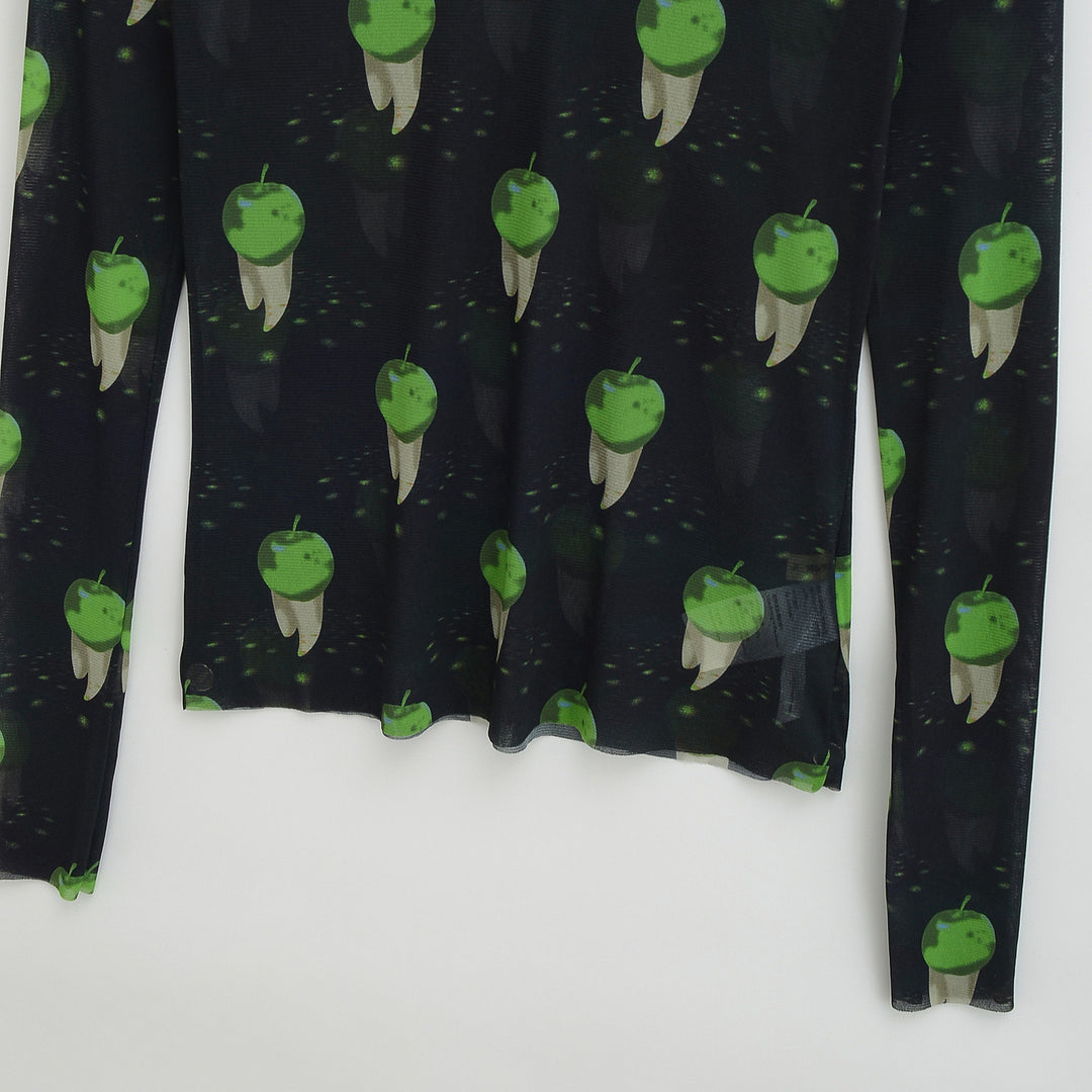 Damen langärmliges T-Shirt mit grafischem Print Fudus