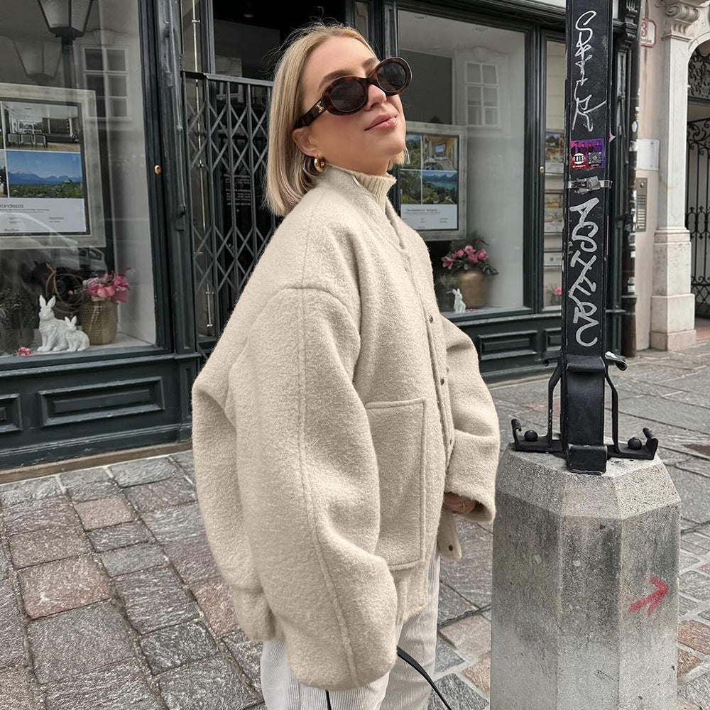 Damen Kuschelige Oversized Steppjacke Fudus