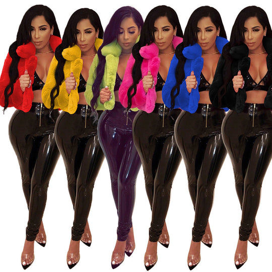 Damen modischer Kunstfellbolero Fudus