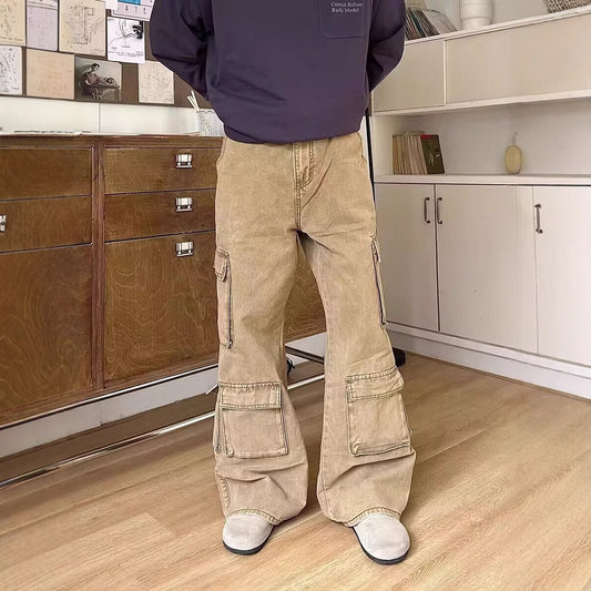 Cargo-Jeans mit angesagtem weit geschnittenem Design Fudus