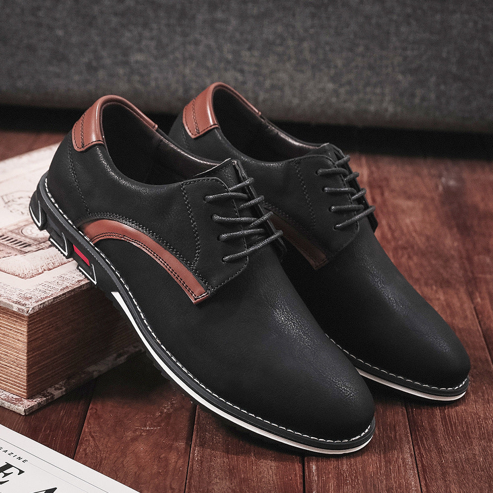 Herrenschuhe Leder Elegant Rutschfest