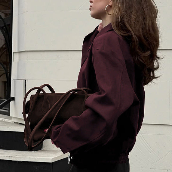 Damen lässige Bomberjacke Fudus