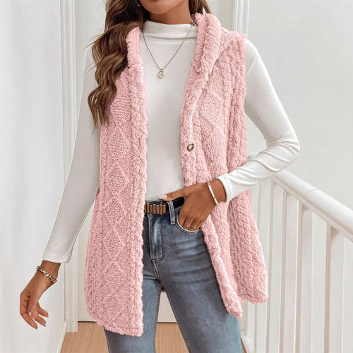 Damen kuschelige Weste Fudus