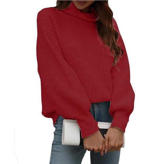 Damen Kuscheliger Strickpullover mit weitem Schnitt Fudus