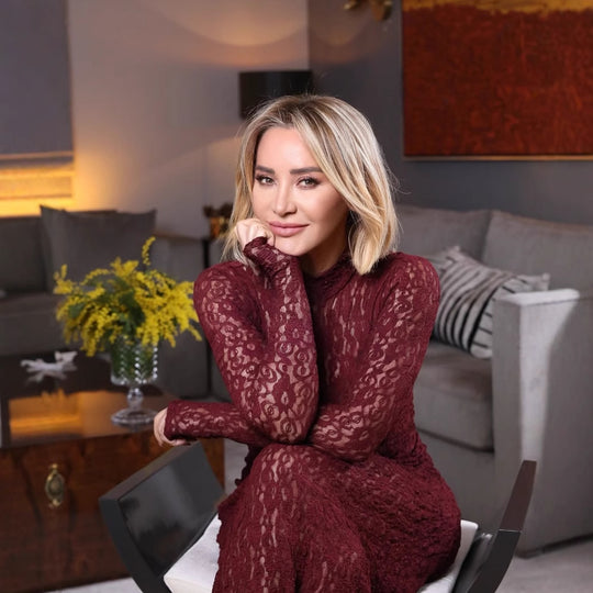 Damen langärmliges Spitzenkleid Fudus