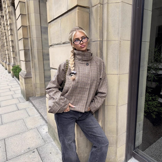 Damen lässige Karohose Fudus