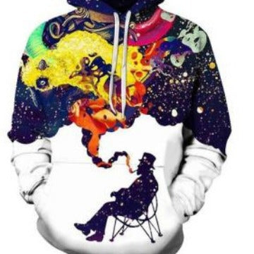 Damen Kapuzenpullover mit künstlerischem Fantasie-Design Fudus