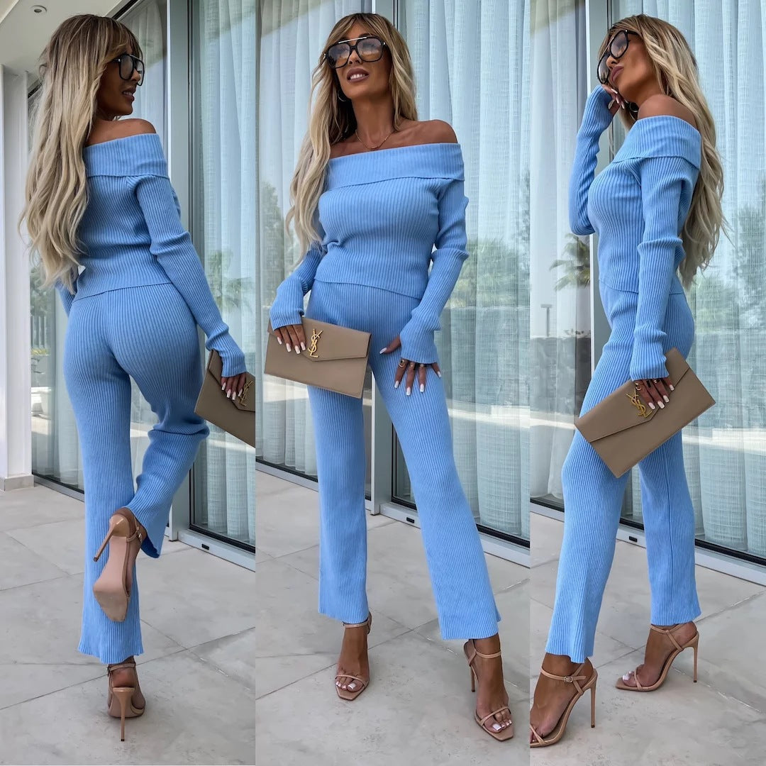 Damen Kombinierter Strickanzug Fudus