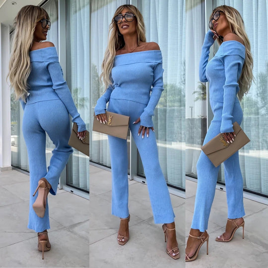 Damen Kombinierter Strickanzug Fudus