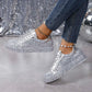 Damen Glitzernde Sneakers mit sportlichem Design
