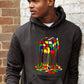 Herren Kapuzenpullover mit kreativem Rubik's Cube Grafikdruck Fudus