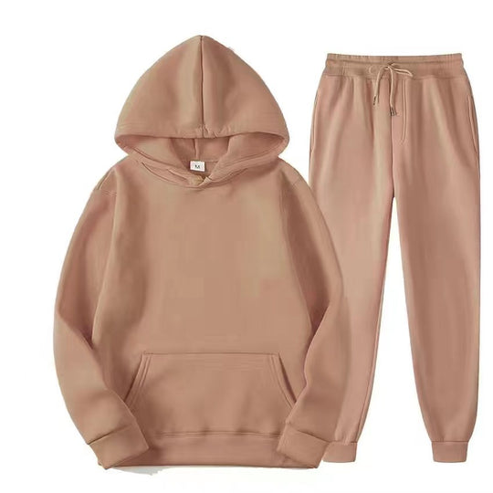 Damen Kapuzensweatshirt- und Jogginghose-Set Fudus