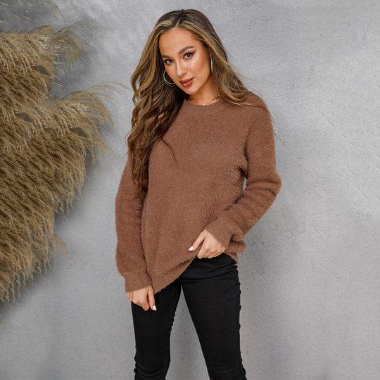 Damen Kuscheliger Pullover mit Oversized-Schnitt und weichen Materialien Fudus
