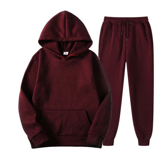 Damen Kapuzensweatshirt- und Jogginghose-Set Fudus
