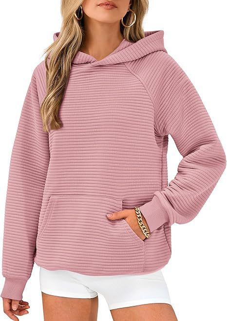 Damen Kapuzensweater aus strukturiertem Stoff Fudus