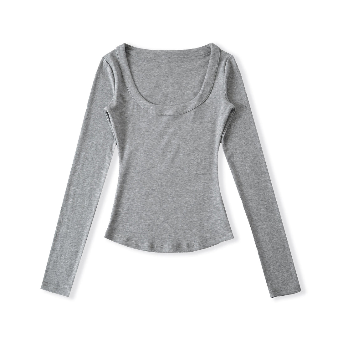 Damen Langärmliges Oberteil mit weitem Rundhals Fudus