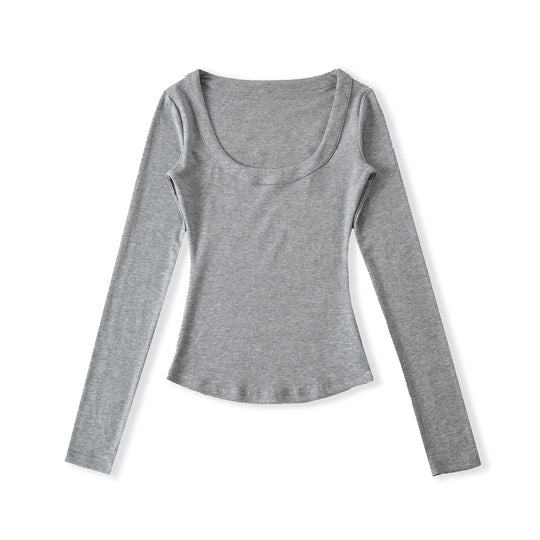 Damen Langärmliges Oberteil mit weitem Rundhals Fudus
