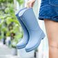 Damen Hochwertige und Wetterfeste Gummistiefel mit Rutschfester Sohle und Bequemem Einstieg