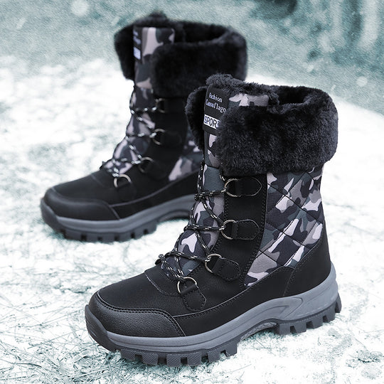Damen isolierte Winterstiefel mit rutschfestem Profil und kuscheligem Innenfutter Fudus