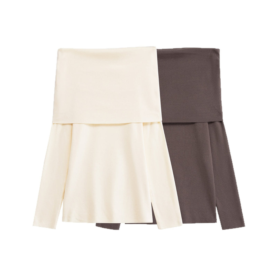 Damen Langarmshirt mit offener Schulterpartie Fudus