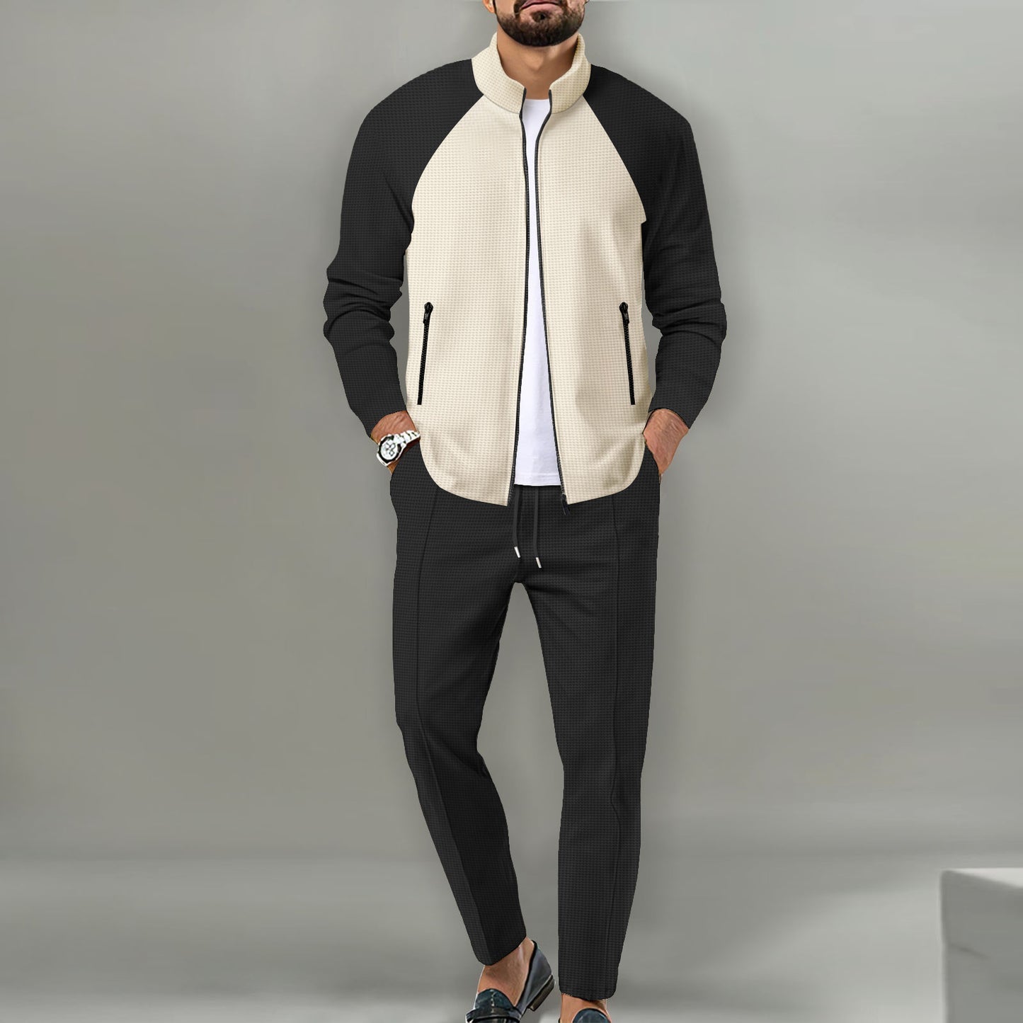 Herren Sportlicher Track-Suit mit High-Tech-Materialien Fduus