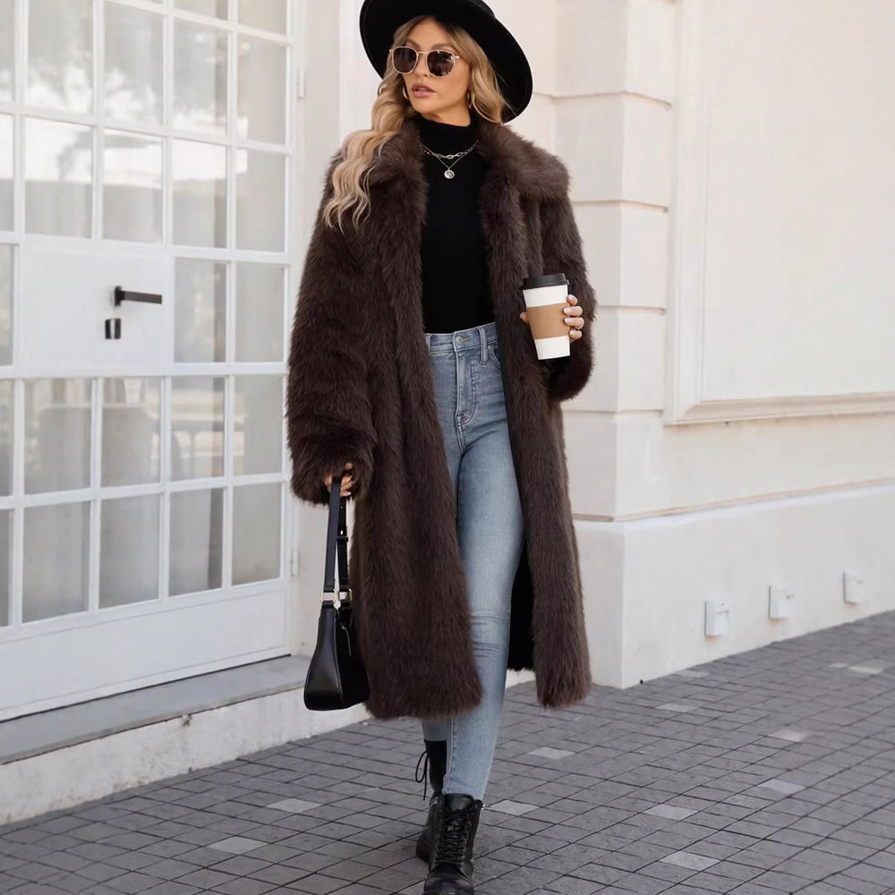 Damen Modischer Long Coat Fudus