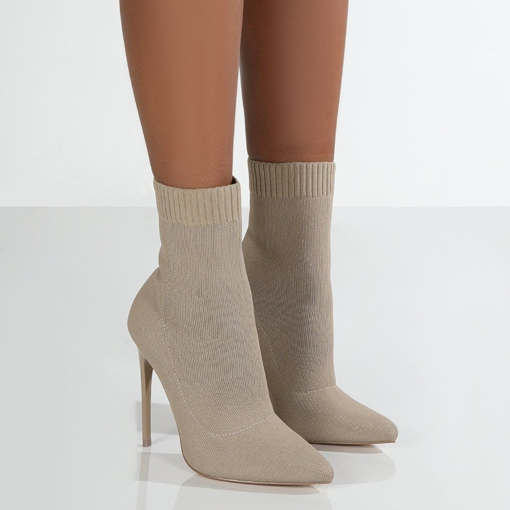 Damen High Heels mit enganliegendem Stricksohlen-Design Fudus