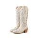 Stiefel Damen Knielang Western Stiletto Verziert