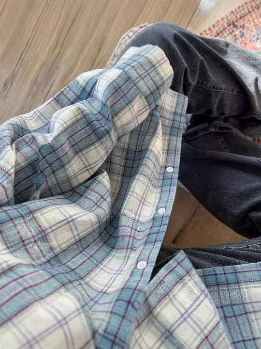 Damen lässige Karohemd Fudus