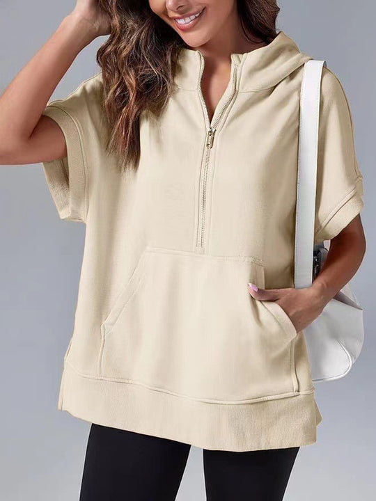 Damen Komfort Zip-Up Hoodie