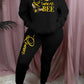 Damen Hoodie und Jogginghose Set mit kreativem "Queen Bee" Design Fudus