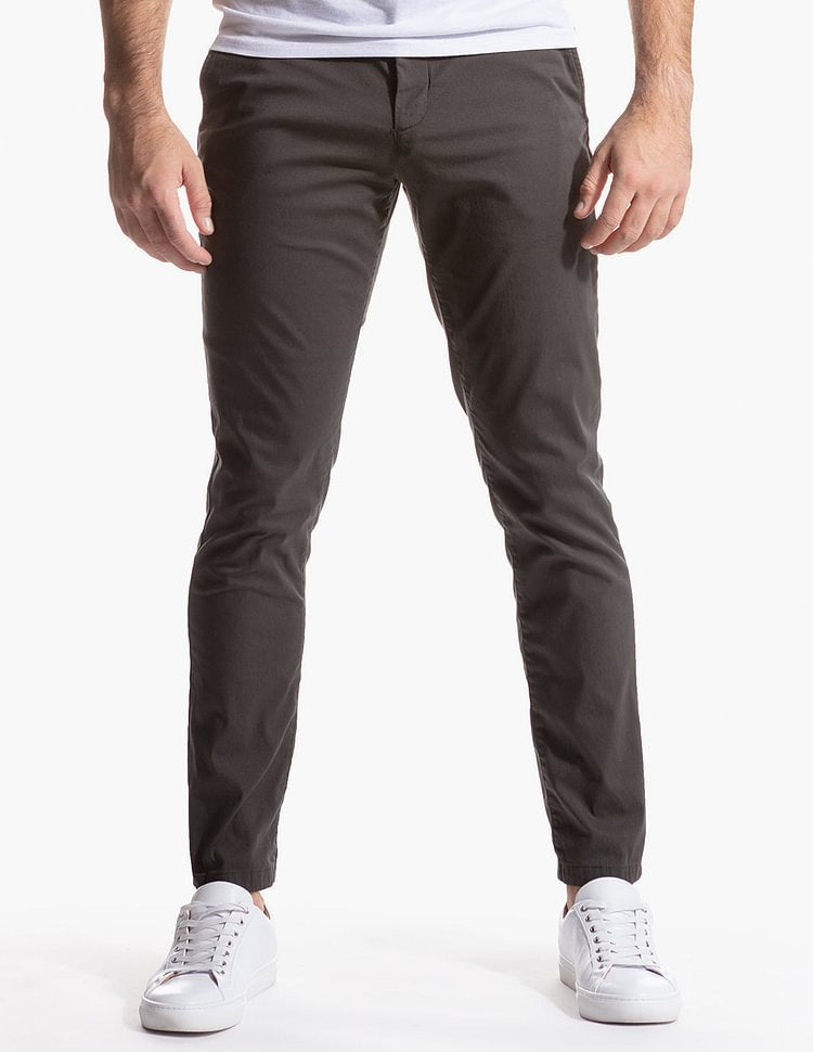 Herren Bequeme Chinos mit modernem Schnitt und elastischem Bund Fudus