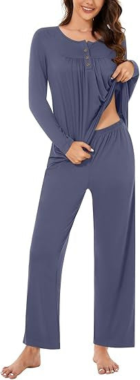 Damen Schlafanzug Set Fudus