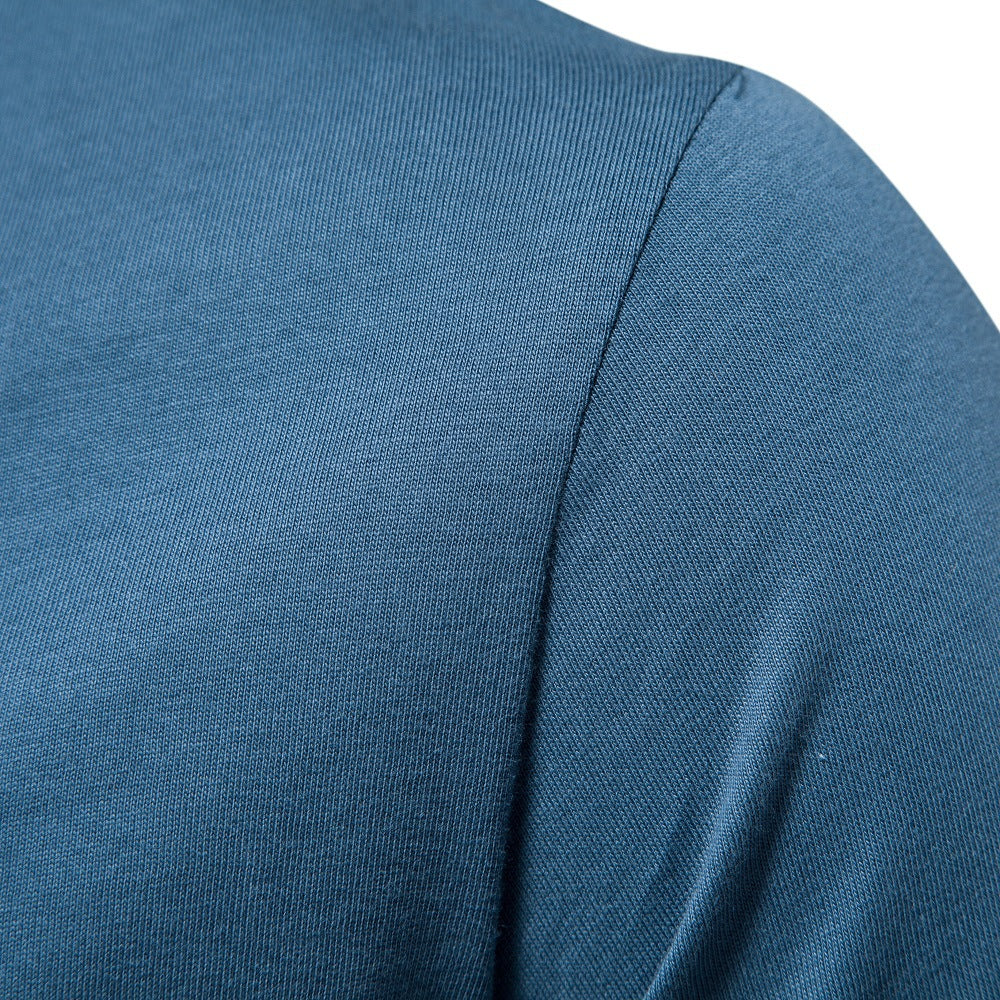 Herren Poloshirt Stehkragen